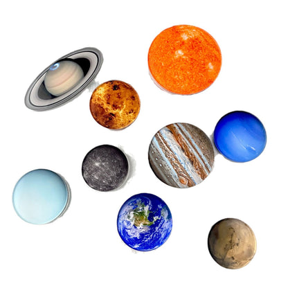 Planets Solar System Magnets (9 pcs)
