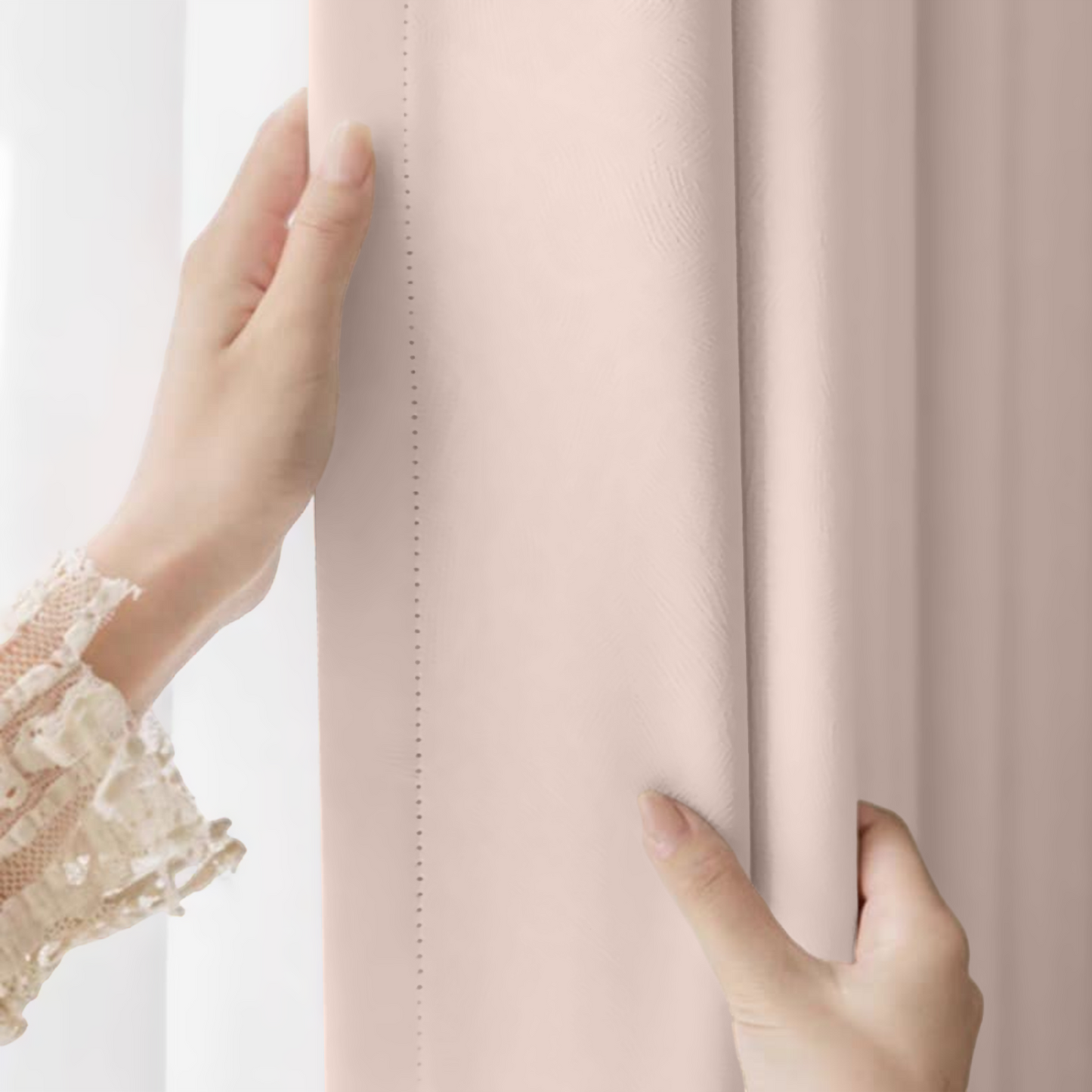 Blush Pink Blackout Curtains
