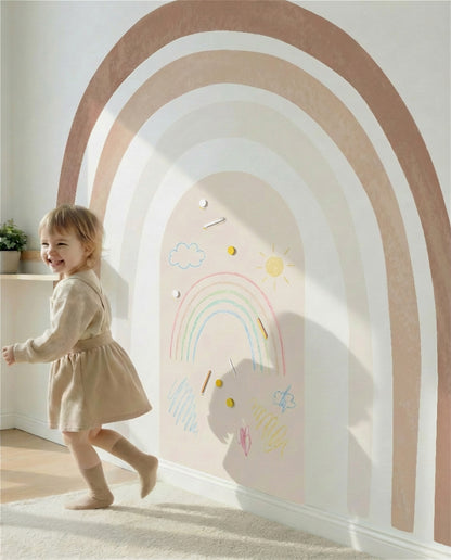 Boho Rainbow Montessori Magnetic  Play Corner Set