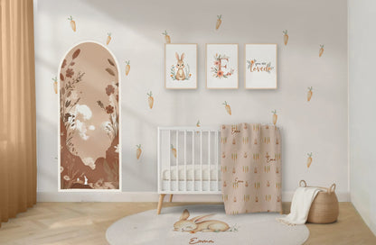 Carrot Bunny Wall Stickers - Peel & Stick Decals