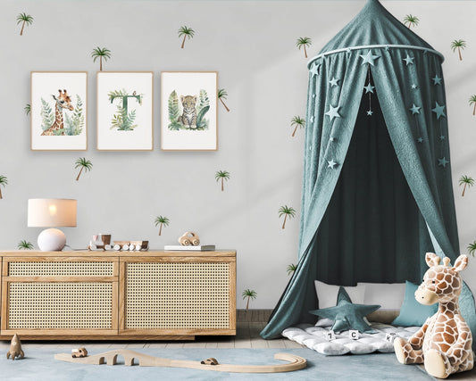 Palm Trees Jungle Leaves Wall Stickers - Peel & Stick Decals