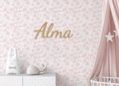 Pink Safari Nursery Set