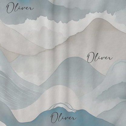 Ocean Waves Personalized Baby Blanket