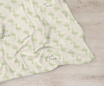 Duck Dreams Personalized Baby Blanket