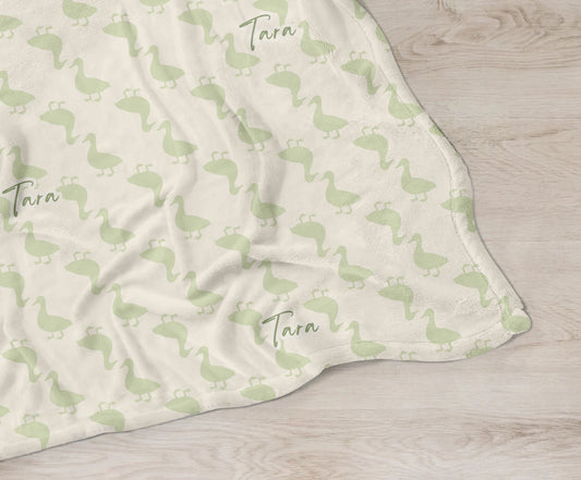 Duck Dreams Personalized Baby Blanket