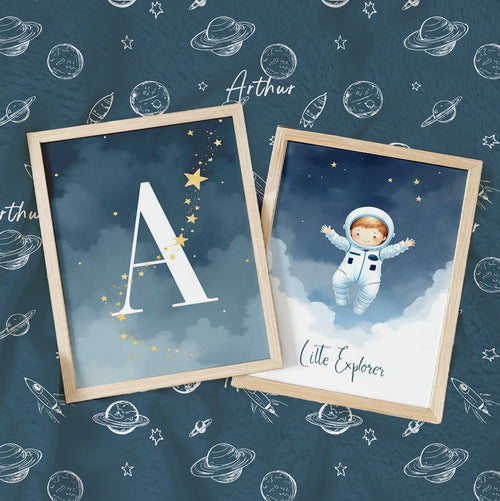 Wall-Art Set - Space Astronaut