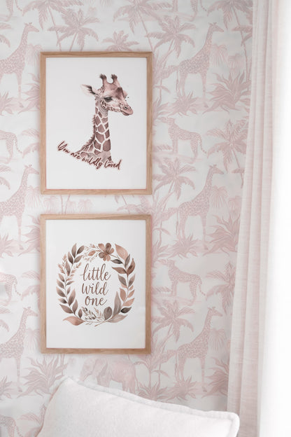 Pink Safari Nursery Set