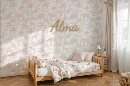 Pink Safari Nursery Set