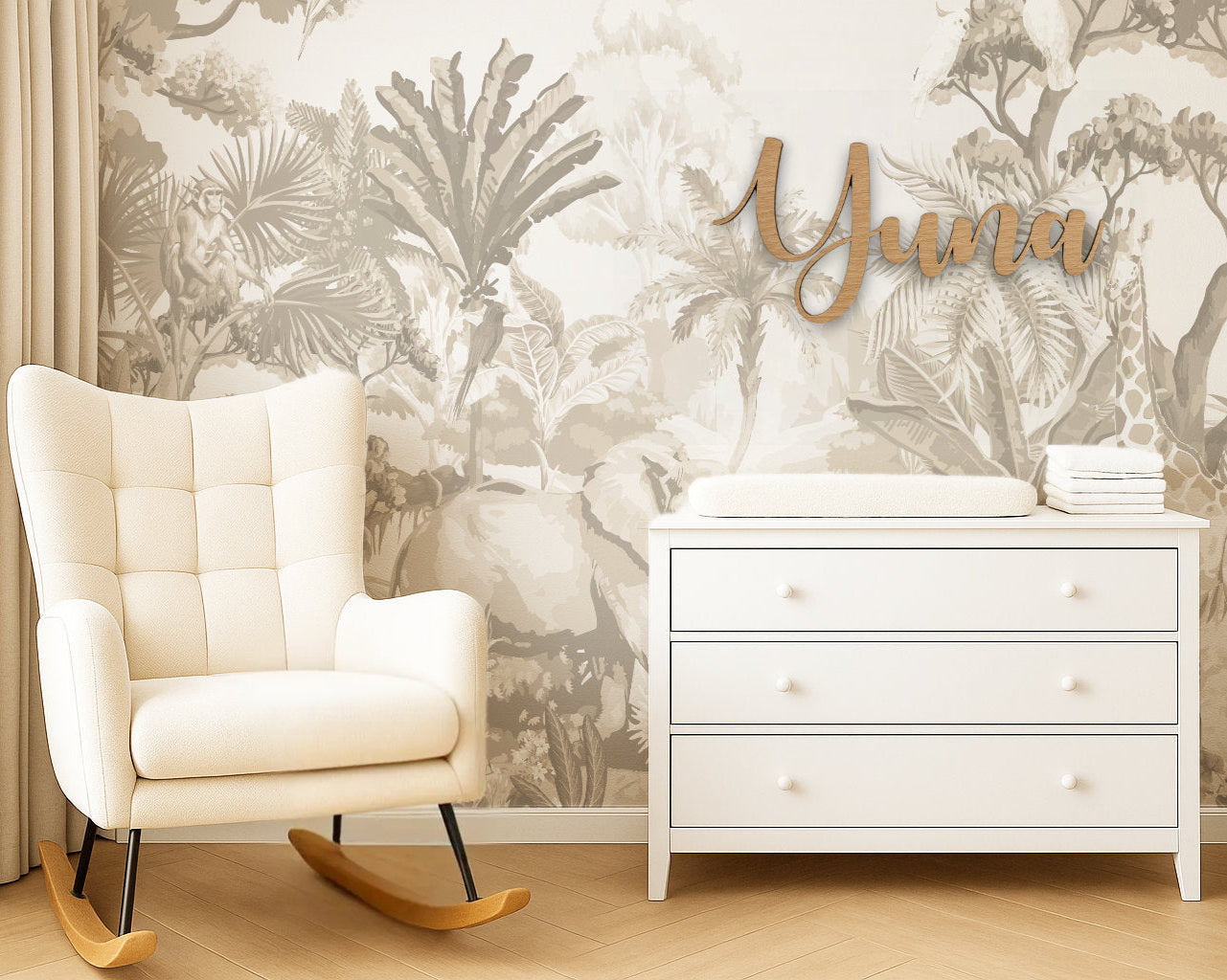 Vintage Safari Wallpaper Peel & Stick