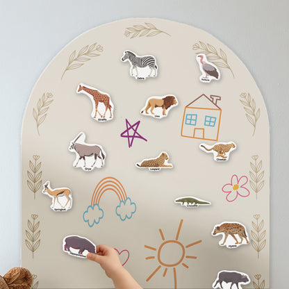 Minimalist Beige Magnetic Play Wall
