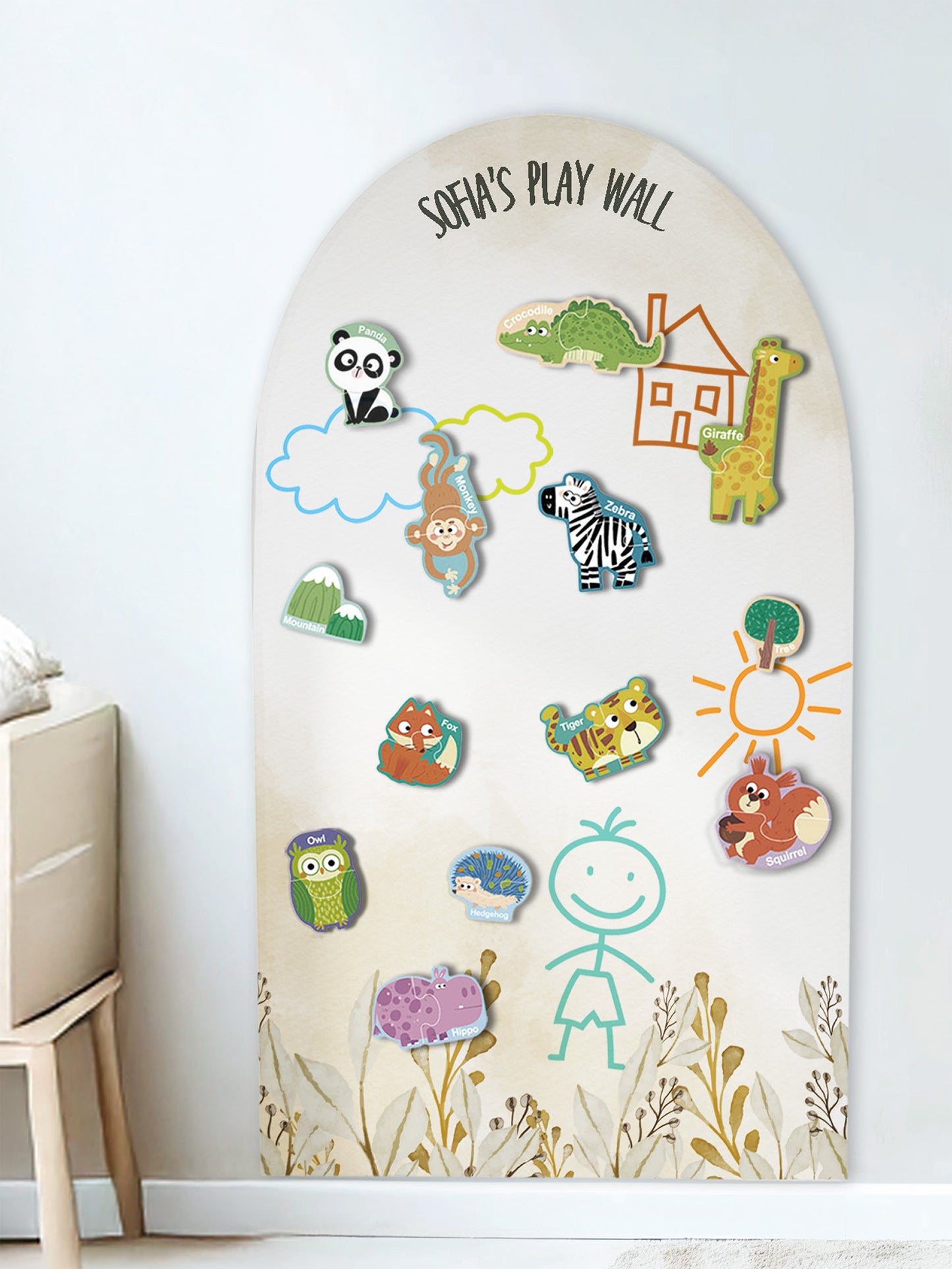 Safari Magnetic Play Wall