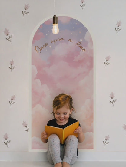 Dream Portal Sticker – Floral Arch Wall Decal