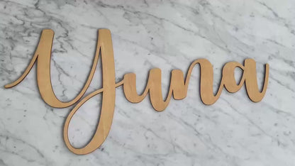 Wooden Name Sign