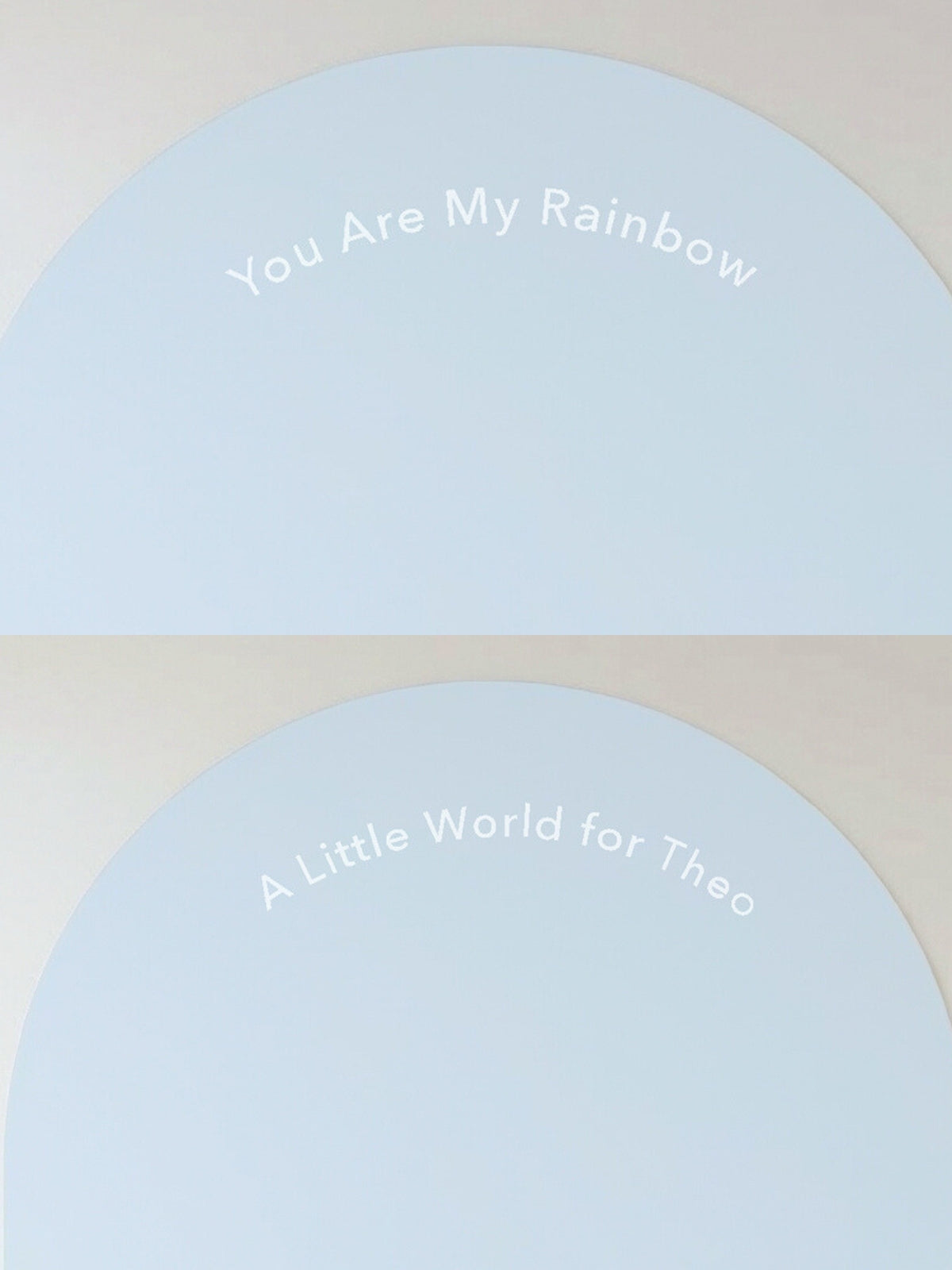 Calm Blue Rainbow Montessori Play Corner Set