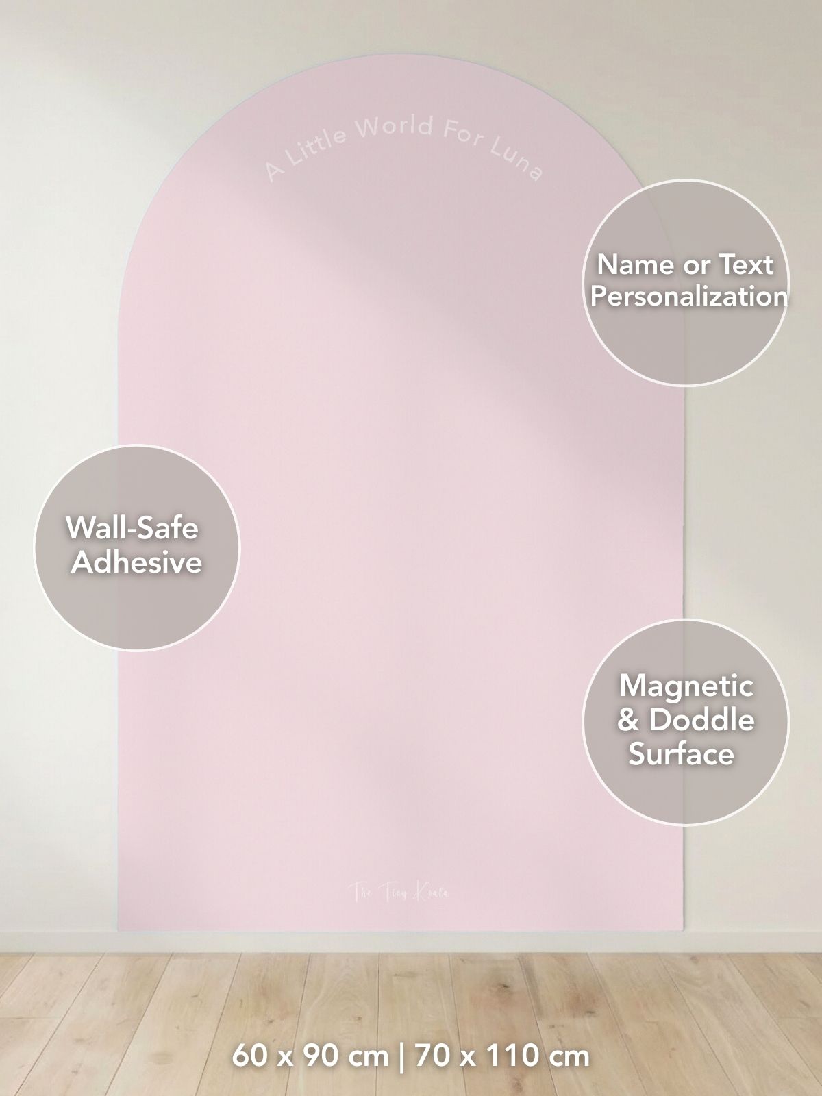 Soft Pink Rainbow Watercolor Magnetic Play Corner Sets