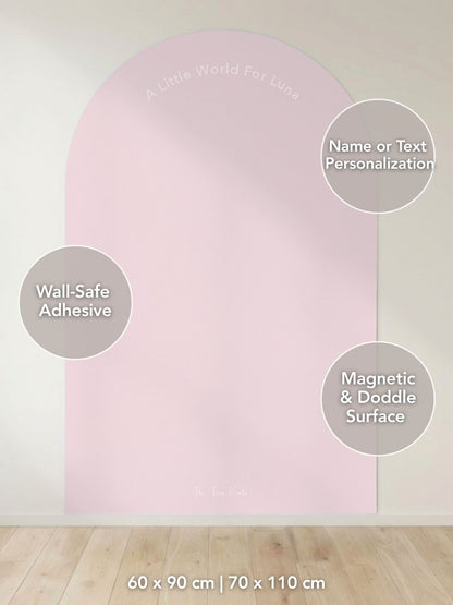 Soft Pink Rainbow Watercolor Magnetic Play Corner Sets