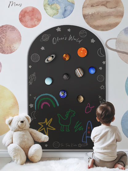 Magnetic Play Wall - Space Themed