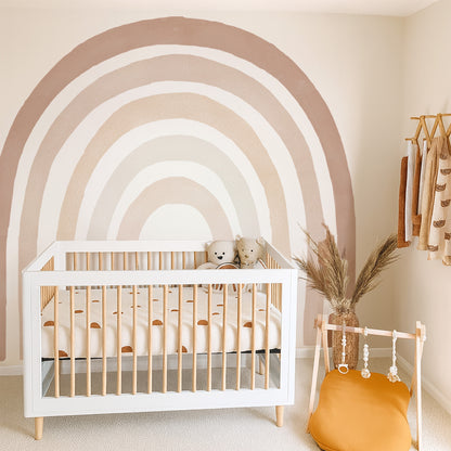 Boho Rainbow Watercolor Wall Decals — Peel & Stick (Easy removable)